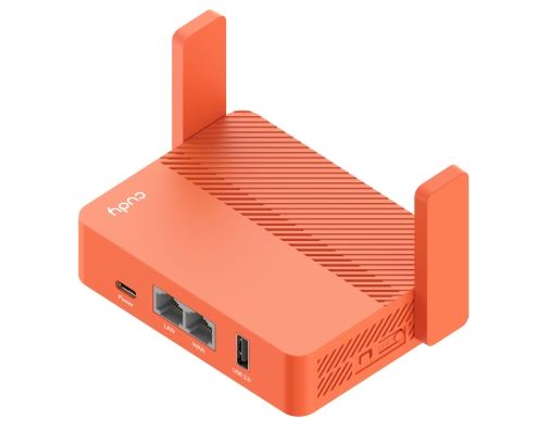 Cudy AC1200 router inalámbrico Ethernet rápido Naranja