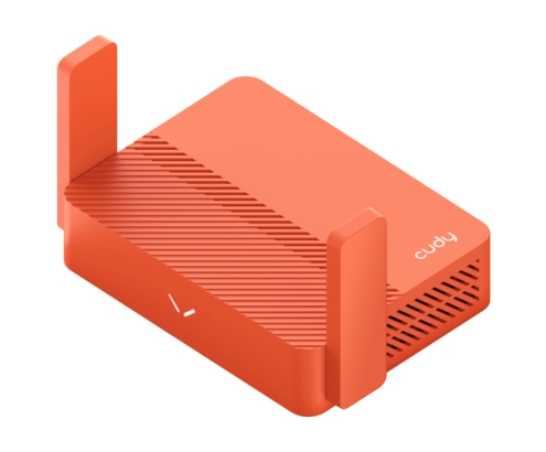 Cudy AC1200 router inalámbrico Ethernet rápido Naranja