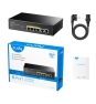 Cudy FS1006P switch Fast Ethernet (10/100) Energía sobre Ethernet (PoE) Negro