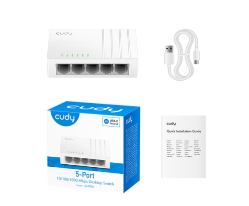 Cudy GS105U switch No administrado Gigabit Ethernet (10/100/1000) Blanco