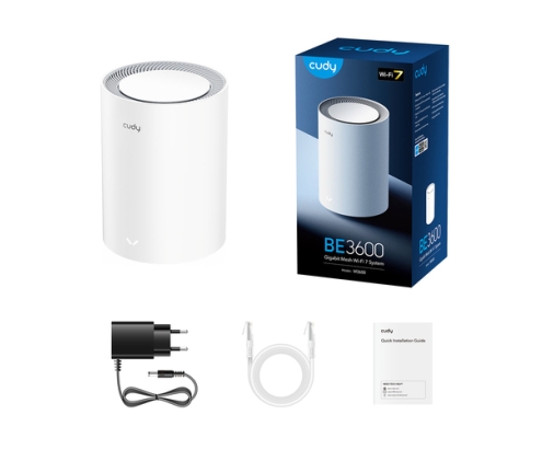 Cudy M3600 Doble banda (2,4 GHz / 5 GHz) Wi-Fi 7 (802.11be) Blanco 3 Interno