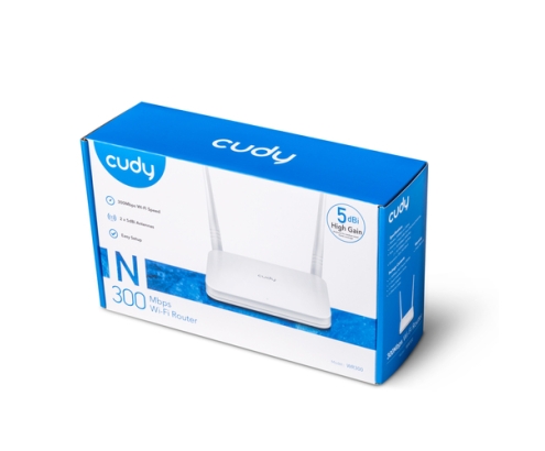 Cudy WR300 router inalámbrico Ethernet rápido Banda única (2,4 GHz) Blanco