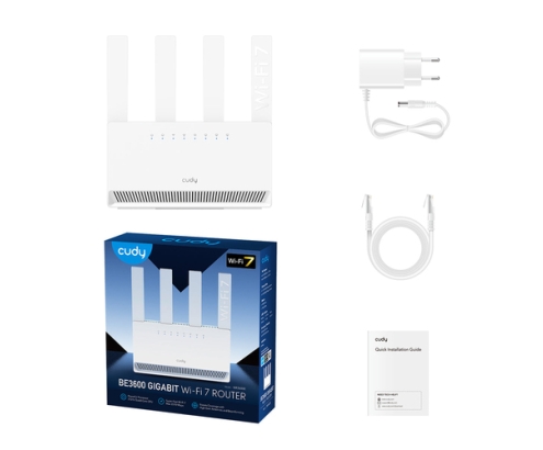 Cudy WR3600E router inalámbrico Gigabit Ethernet Doble banda (2,4 GHz / 5 GHz) Blanco