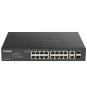 D-Link DGS-1100-18PV2 switch Gestionado L2 Gigabit Ethernet (10/100/1000) Energía sobre Ethernet (PoE) 1U Negro