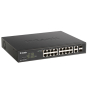 D-Link DGS-1100-18PV2 switch Gestionado L2 Gigabit Ethernet (10/100/1000) Energía sobre Ethernet (PoE) 1U Negro