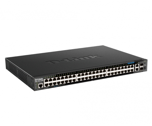 D-Link DGS-1520-52MP Gestionado L3 Gigabit Ethernet (10/100/1000) EnergÍ­a sobre Ethernet (PoE) 1U Negro