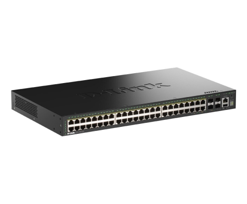 D-Link DGS-1530-52P/E switch Gestionado L2 Gigabit Ethernet (10/100/1000) Energía sobre Ethernet (PoE) Negro