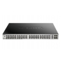 D-Link DGS-3130-54PS Gestionado L3 Gigabit Ethernet (10/100/1000) EnergÍ­a sobre Ethernet (PoE) Negro, Gris