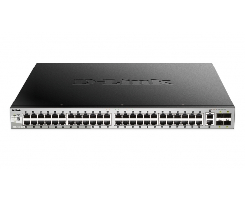 D-Link DGS-3130-54PS Gestionado L3 Gigabit Ethernet (10/100/1000) EnergÍ­a sobre Ethernet (PoE) Negro, Gris