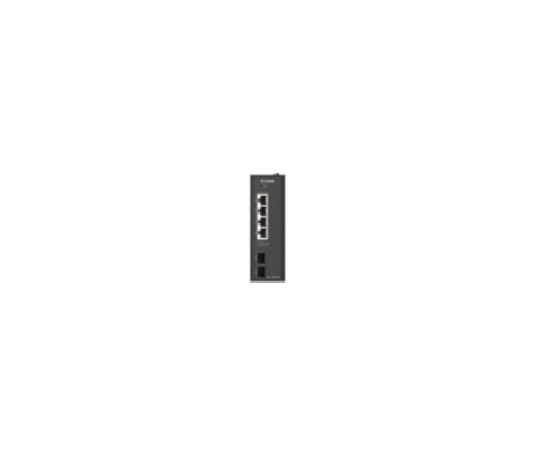 D-Link DIS-100G-06P switch No administrado L2 Gigabit Ethernet (10/100/1000) Energía sobre Ethernet (PoE) DIN rail Negro