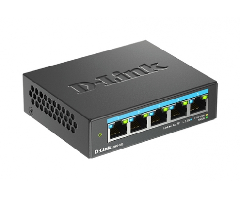 D-Link DMS-105 No administrado L2 2.5G Ethernet (100/1000/2500) Negro