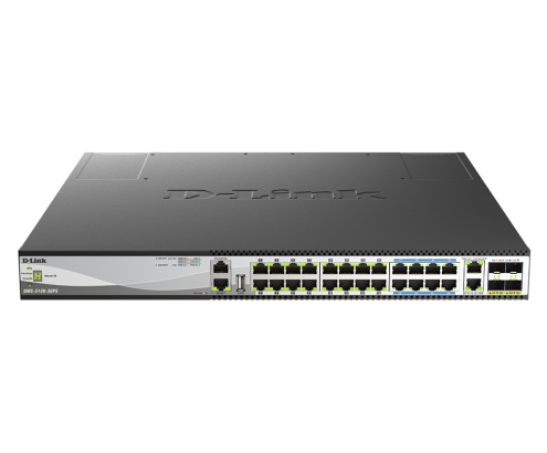 D-Link DMS-3130-30PS switch Gestionado L3 2.5G Ethernet (100/1000/2500) Energía sobre Ethernet (PoE) 1U Negro