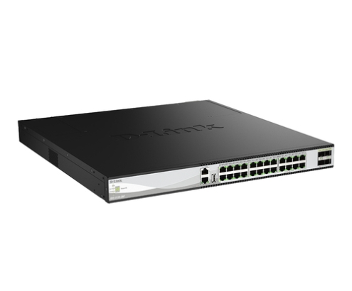 D-Link DXS-3130-28P Gestionado L3 10G Ethernet (100/1000/10000) Energía sobre Ethernet (PoE) Negro, Gris
