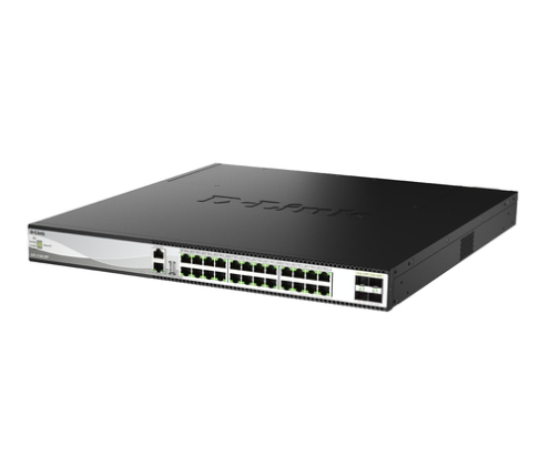 D-Link DXS-3130-28P Gestionado L3 10G Ethernet (100/1000/10000) Energía sobre Ethernet (PoE) Negro, Gris