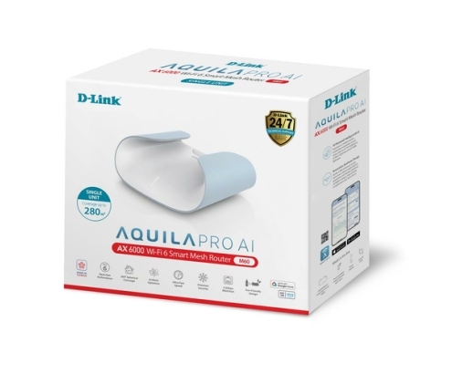 D-Link M60 sistema Wi-Fi Mesh (Wi-Fi en malla) Doble banda (2,4 GHz / 5 GHz) Wi-Fi 6 (802.11ax) Blanco 4 Interno