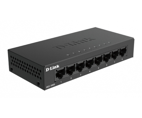 D-Link No administrado Gigabit Ethernet (10/100/1000) Negro