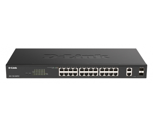 D-Link switch Gestionado L2 Gigabit Ethernet (10/100/1000) EnergÍ­a sobre Ethernet (PoE) Negro