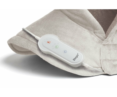 Daga 16868 manta eléctrica y almohadilla 110 W Beige Tela, Felpa