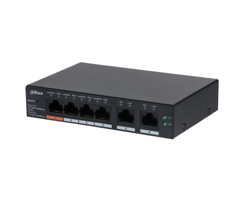 Dahua Technology DH-CS4006-4GT-60 switch Gestionado L2 Gigabit Ethernet (10/100/1000) Energía sobre Ethernet (PoE) Negro