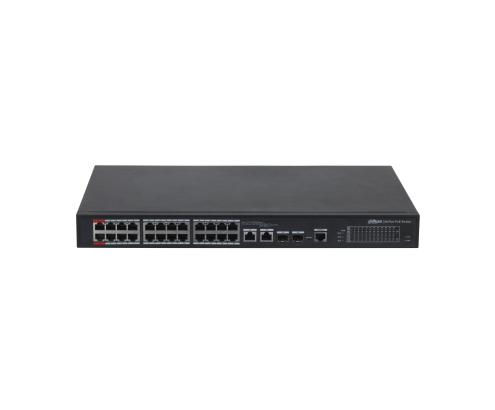 Dahua Technology PoE DH-PFS4226-24ET-360-V3 switch Gestionado L2 Gigabit Ethernet (10/100/1000) Energía sobre Ethernet (PoE) Negro