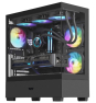darkFlash Caja PC DS500 RGB Micro-ATX Negra