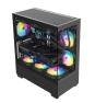 darkFlash Caja PC DS500 RGB Micro-ATX Negra