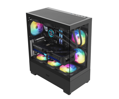 darkFlash Caja PC DS500 RGB Micro-ATX Negra