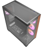 DarkFlash DS900 Black doble cristal templado y frontal madera