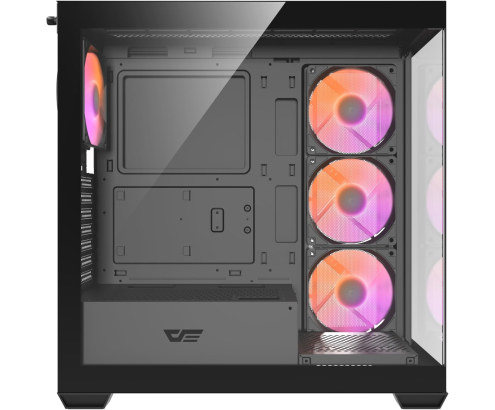 DarkFlash DS900 Black doble cristal templado y frontal madera