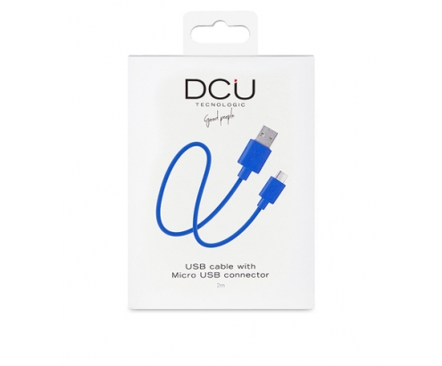 DCU Advance Tecnologic 30401240 cable USB 2 m USB 2.0 USB A Micro-USB A Azul