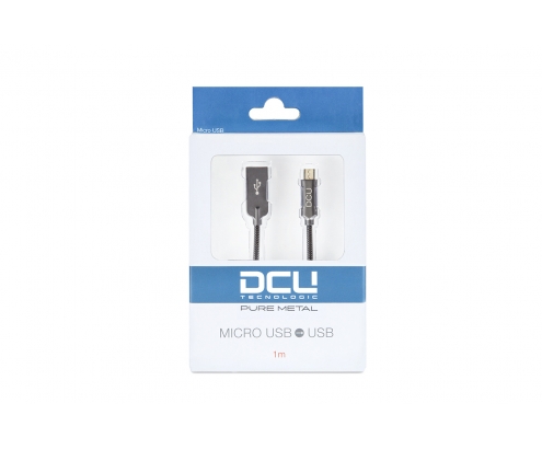 DCU Advance Tecnologic 30401295 cable USB 1 m USB 2.0 Micro-USB A Plata