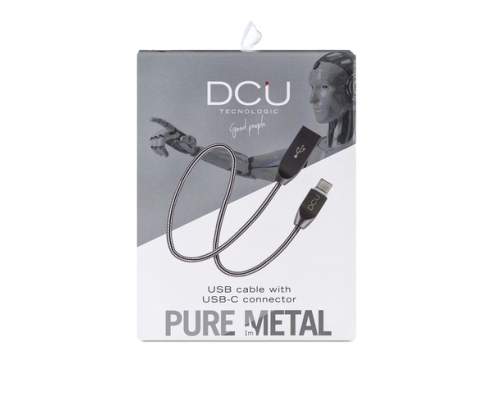 DCU Advance Tecnologic 30402015 cable USB 1 m USB 2.0 USB A USB C Metálico
