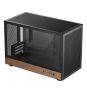 DeepCool CH260 WOOD Micro Torre Negro, Madera