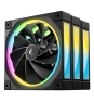 DeepCool FL12R-3 IN 1 Carcasa del ordenador Ventilador 12 cm Negro 3 pieza(s)