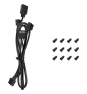 DeepCool FL12R-3 IN 1 Carcasa del ordenador Ventilador 12 cm Negro 3 pieza(s)