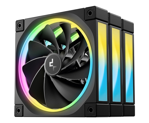 DeepCool FL12R-3 IN 1 Carcasa del ordenador Ventilador 12 cm Negro 3 pieza(s)