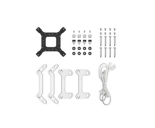 DeepCool LQ240 White Procesador Kit de refrigeración líquida 12 cm Blanco 1 pieza(s)