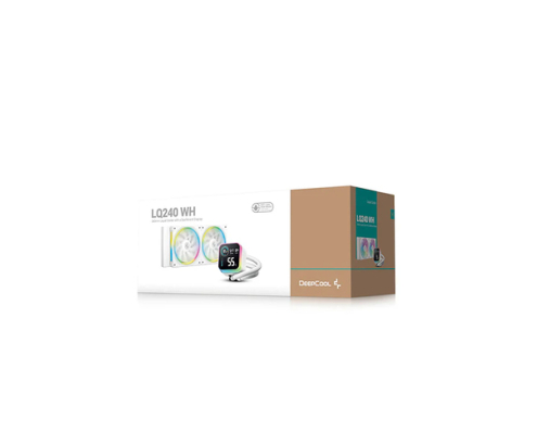 DeepCool LQ240 White Procesador Kit de refrigeración líquida 12 cm Blanco 1 pieza(s)