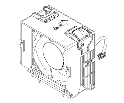 DELL 121-BBBX sistema de refrigeración para ordenador Carcasa del ordenador Ventilador