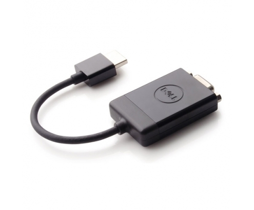 DELL Adaptador de cable de vÍ­deo HDMI, VGA (D-Sub) Negro