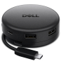 DELL DA326 Alámbrico USB 3.2 Gen 1 (3.1 Gen 1) Type-C Negro