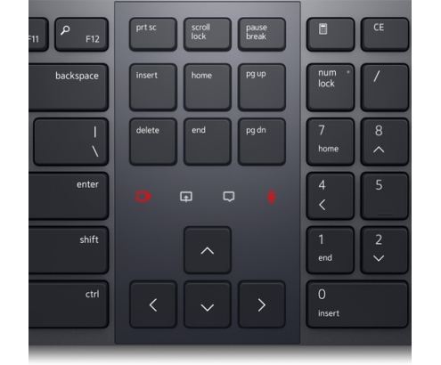 DELL KB900 teclado RF Wireless + Bluetooth QWERTZ Alemán Grafito