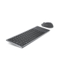 DELL KM7120W teclado Ratón incluido RF Wireless + Bluetooth QWERTY Internacional de EE.UU. Gris, Titanio
