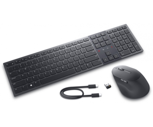 DELL KM900 teclado Ratón incluido RF Wireless + Bluetooth QWERTZ Alemán Grafito