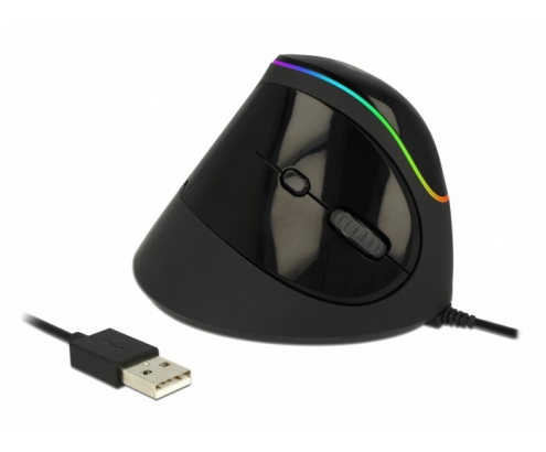 DeLOCK 12597 ratón mano derecha RF inalámbrico 2500 DPI
