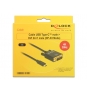 DeLOCK 3m, USB-C/DVI 24+1 Adaptador gráfico USB 3840 x 2160 Pixeles Negro