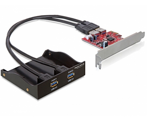DeLOCK 61775 tarjeta y adaptador de interfaz USB 3.2 Gen 1 (3.1 Gen 1)
