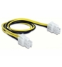 DeLOCK 65604 cable de transmisión Negro, Amarillo 0,3 m