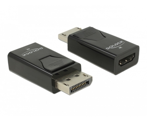 DeLOCK 66234 adaptador de cable de vÍ­deo DisplayPort HDMI tipo A (Estándar) Negro