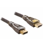 DeLOCK 82770 cable DisplayPort 1 m Negro, Marrón
